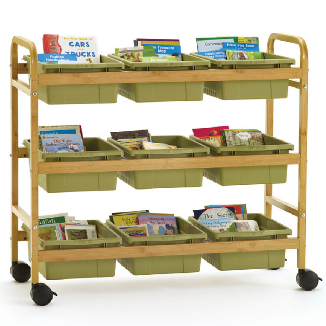 ③イス　Laranja-Bob専用S134 CONDEHOUSE カンディ Bamboo Book Browser Cart with Nine Tubs | Products | Copernicus